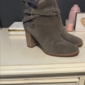 Brown Suede Ankle Boots